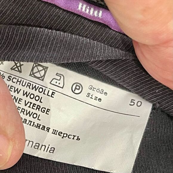 Hiltl COMO Navy Blue Glat front Dress Pants. Size 34. - Picture 7 of 9